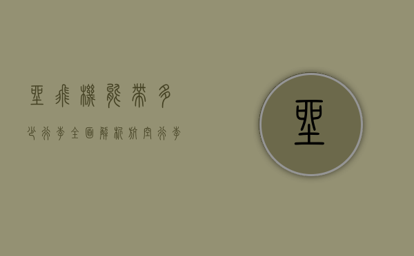 坐飞机能带多少行李？全面解析航空行李规定与实用建议
