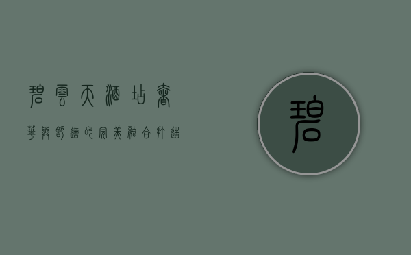 碧云天酒店，奢华与舒适的完美融合，打造非凡住宿体验