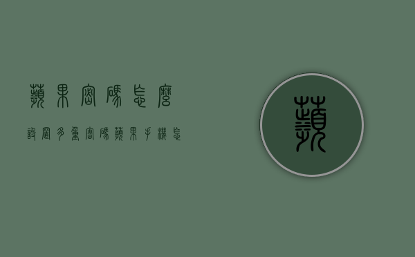 苹果密码怎么设置多重密码（苹果手机怎么设置多重密码）