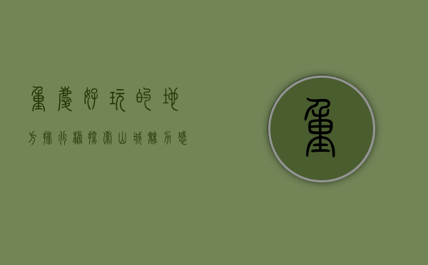 重庆好玩的地方排行榜，探索山城魅力，感受独特风情