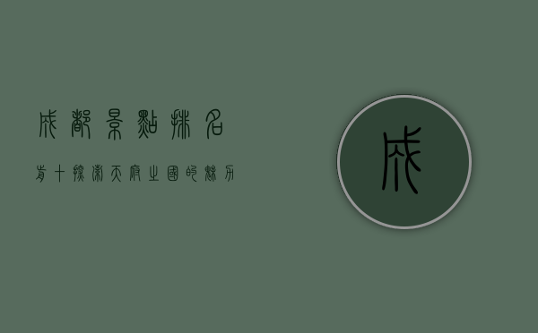 成都景点排名前十，探索天府之国的魅力