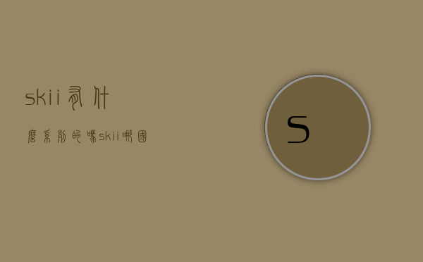 skii有什么系列的吗（skii哪国产品）