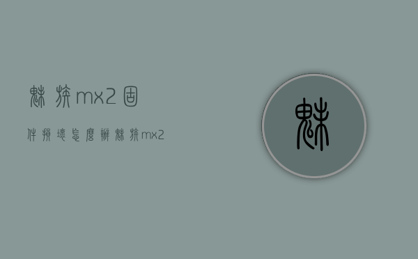 魅族mx2固件损坏怎么办（魅族mx2拆解）