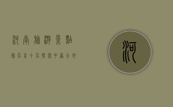 河南旅游景点排名前十名，探索中原大地的魅力