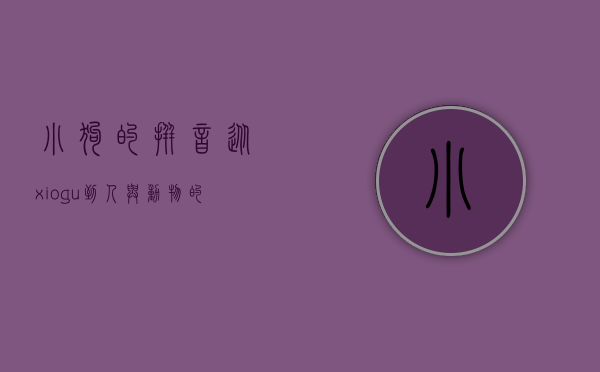 小狗的拼音，从xiǎo gǒu到人与动物的情感纽带