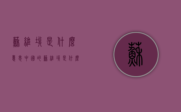 苏维埃是什么意思（中国的苏维埃是什么意思）