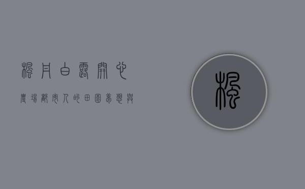 枫丹白露开心农场，都市人的田园梦想与心灵栖息地