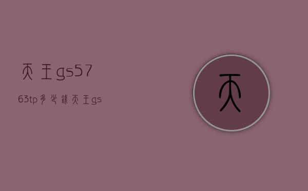 天王gs5763tp多少钱（天王gs5740p多少钱）