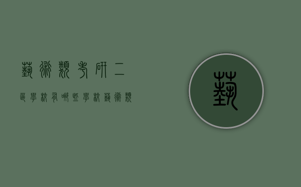 艺术类考研二区学校有哪些学校（艺术类考研的学校选择）