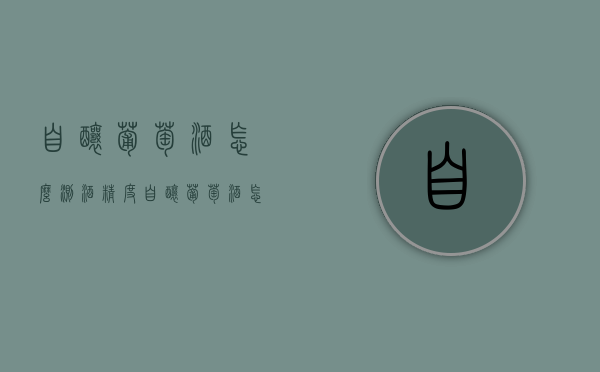 自酿葡萄酒怎么测酒精度（自酿葡萄酒怎么测酒精度的）