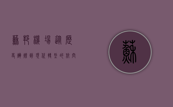 苏邦机场，从历史辉煌到现代转型的航空枢纽