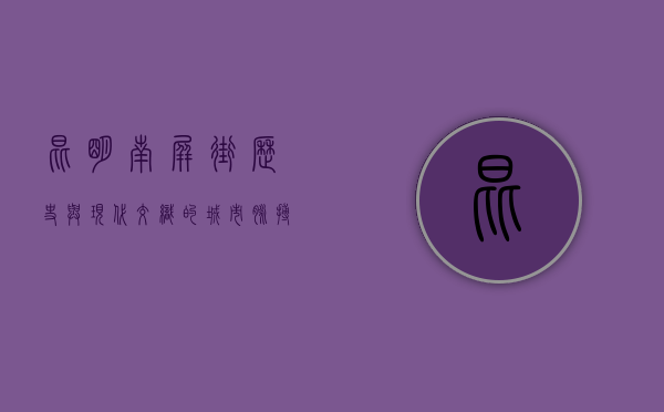 昆明南屏街，历史与现代交织的城市脉搏