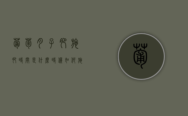 葡萄“月子肥”施肥时间是什么时候？如何施肥？（葡萄月子肥什么时间上好）