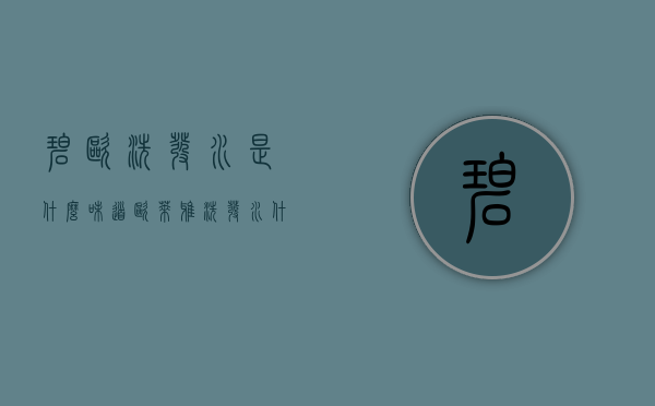 碧欧洗发水是什么味道（欧莱雅洗发水什么味道）