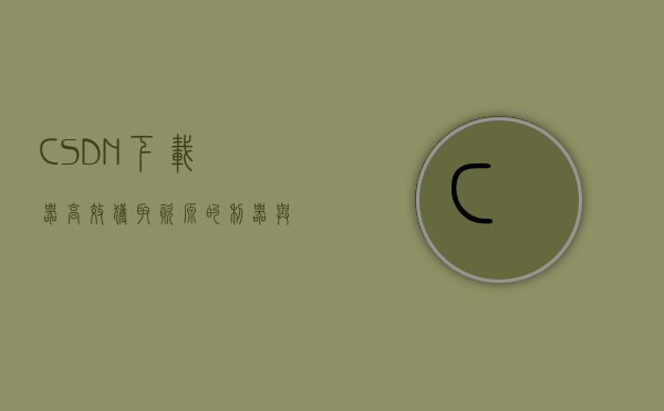 CSDN下载器，高效获取资源的利器与使用指南
