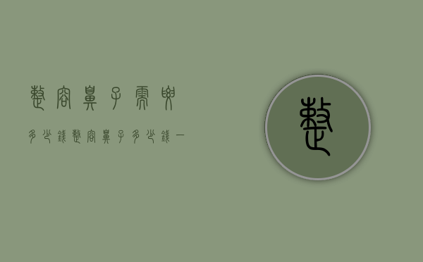 整容鼻子需要多少钱（整容鼻子多少钱一次）