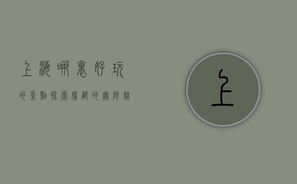 上海哪里好玩的景点，探索魔都的无限魅力