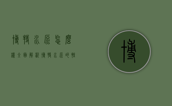 博特水泵怎么样？全面解析博特水泵的性能与优势