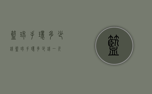 篮球手环多少钱（篮球手环多少钱一斤）