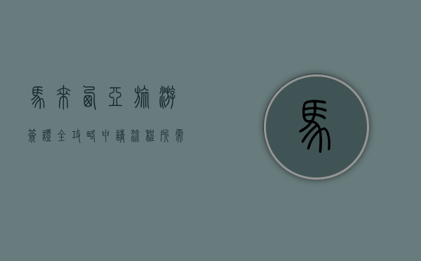 马来西亚旅游签证全攻略,申请流程、所需材料及注意事项 马来西亚旅游签证全攻略,申请流程、所需材料及注意事项