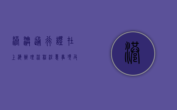 港澳通行证在上海，办理流程、注意事项及常见问题解答