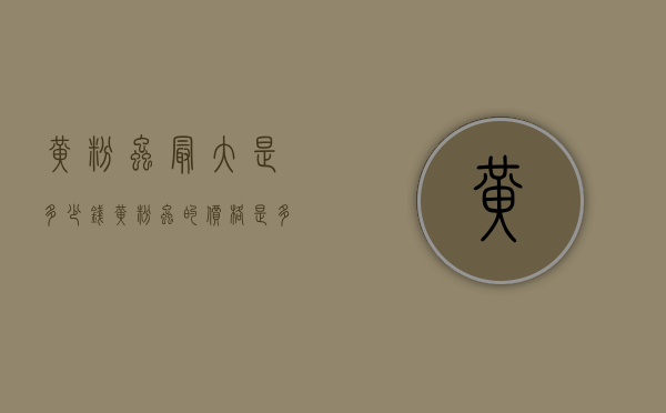 黄粉虫最大是多少钱（黄粉虫的价格是多少）