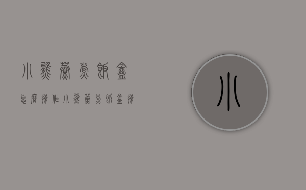 小熊蒸煮饭盒怎么操作（小熊蒸煮饭盒操作视频）