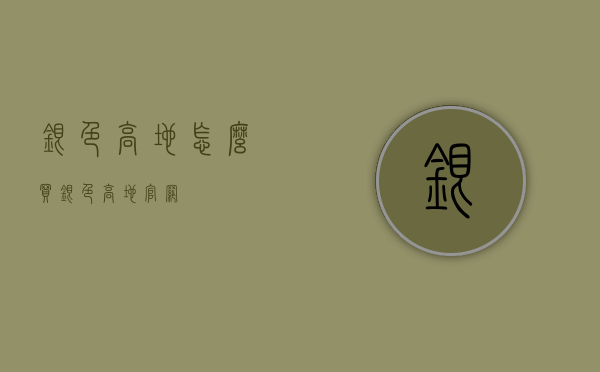 银色高地怎么买（银色高地官网）