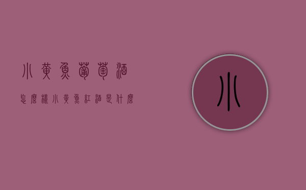 小黄鱼葡萄酒怎么样（小黄鱼红酒是什么红酒）