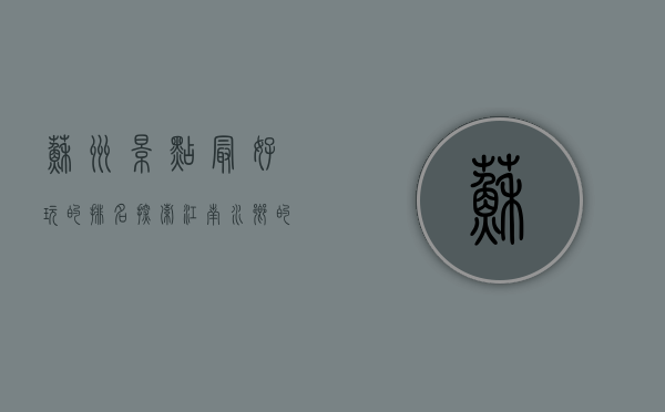 苏州景点最好玩的排名，探索江南水乡的绝美风光与文化底蕴