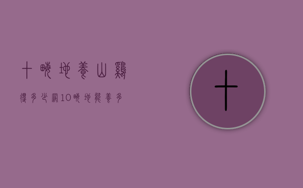 十亩地养山鸡得多少网（10亩地能养多少只土鸡）