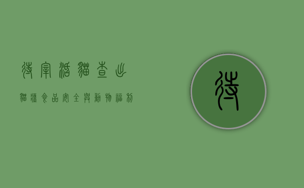 待宰活猫查出猫瘟，食品安全与动物福利的双重警示