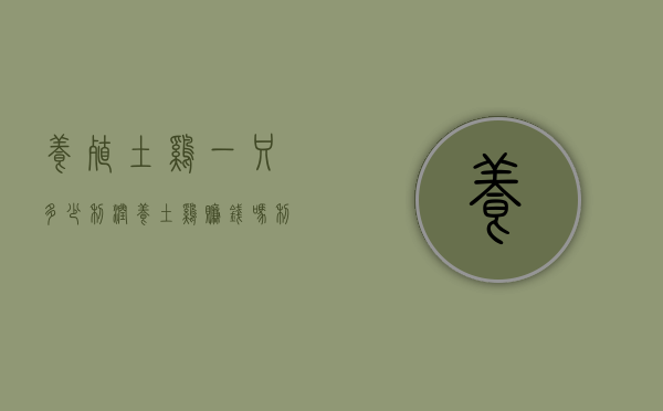 养殖土鸡一只多少利润（养土鸡赚钱吗 利润多少）