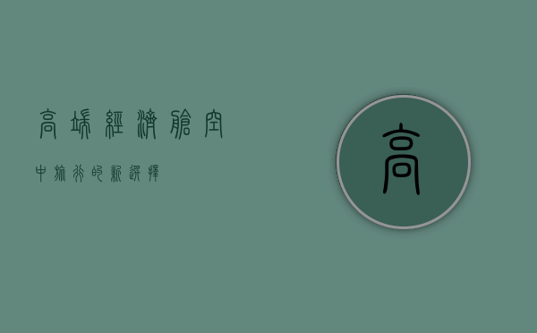 高端经济舱，空中旅行的新选择