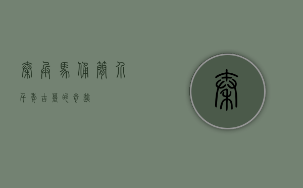 秦兵马俑简介，千年古墓的奇迹