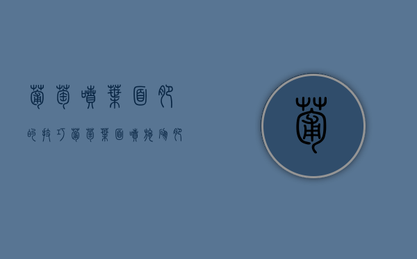 葡萄喷叶面肥的技巧（葡萄叶面喷施硼肥的最佳时间）