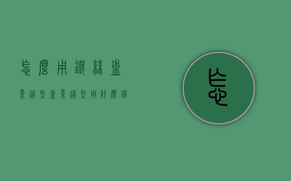 怎么用铁丝盆景造型（盆景造型用什么铁丝）