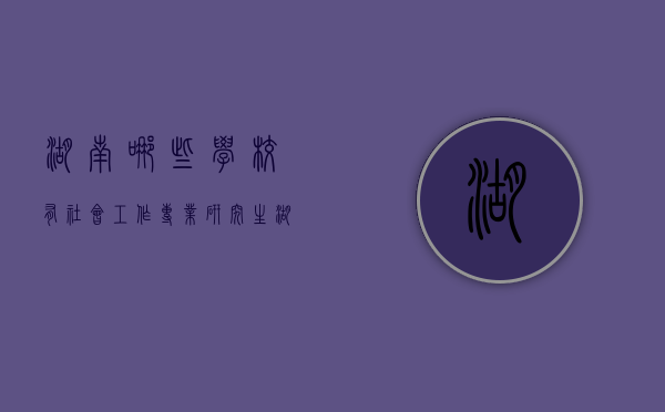 湖南哪些学校有社会工作专业研究生（湖南大学有社会工作专业吗）