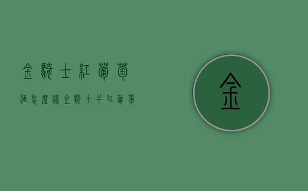 金骑士红葡萄酒怎么样（金骑士干红葡萄酒）
