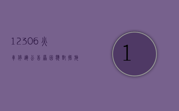 12306火车停运公告，原因、应对措施与旅客权益保障