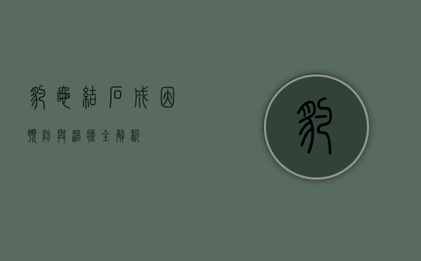豹龟结石,成因、预防与治疗全解析 豹龟结石,成因、预防与治疗全解析