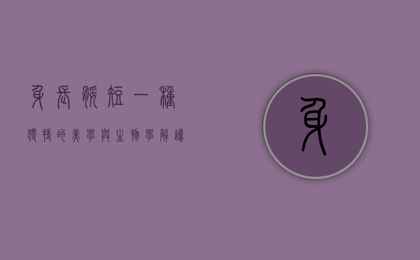身长腿短，一种独特的美学与生物学解读