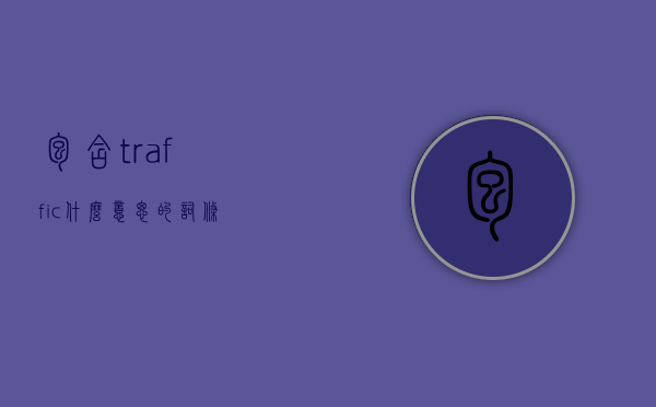 包含traffic什么意思的词条