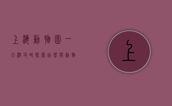 上海动物园一日游攻略，探索自然与动物的奇妙世界