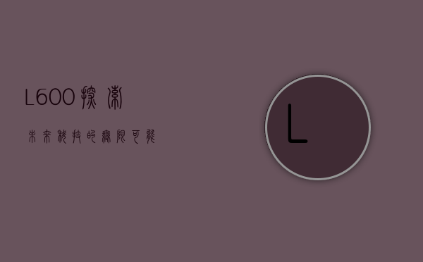 L600，探索未来科技的无限可能