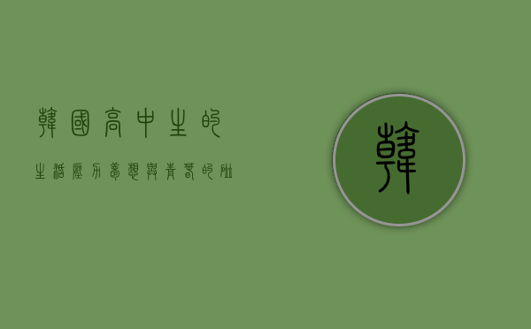 韩国高中生的生活，压力、梦想与青春的碰撞