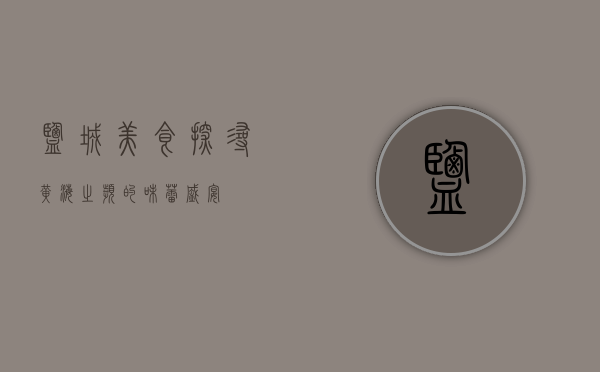 盐城美食，探寻黄海之滨的味蕾盛宴