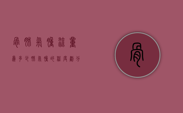 骨肺气肿流量为多少（肺气肿的程度划分）