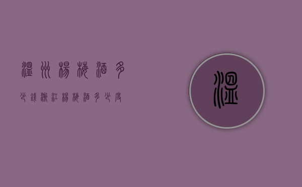 温州杨梅酒多少钱（浙江杨梅酒多少度）