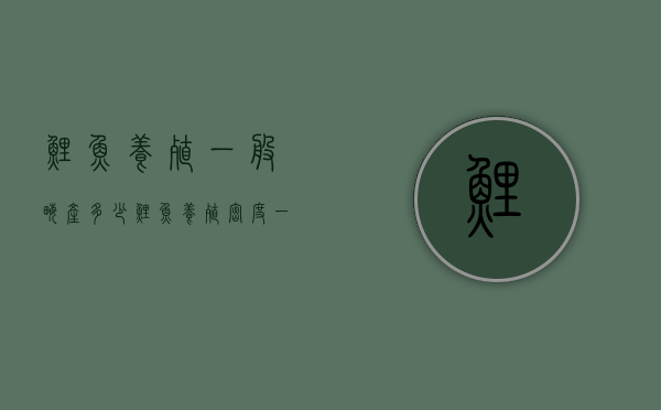 鲤鱼养殖一般亩产多少（鲤鱼养殖密度一亩地养多少条）